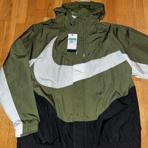 Nike Sportswear Big Swoosh Men's Woven Track Jacket $130 DD5967-010
